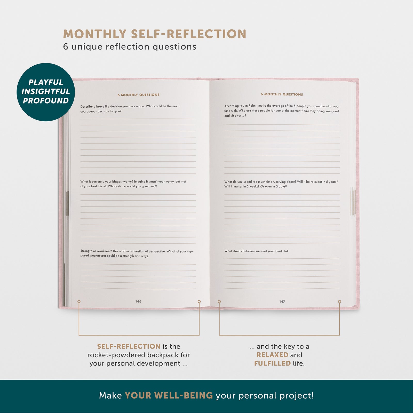 The 6-Minute-Diary Pure - The Bestseller Gratitude Journal 